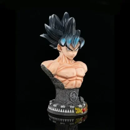 Muñeca de acción de Dragon Ball Z Sun Wukong, busto de 45cm, modelo de pelo blanco y negro, estatua de resina de colección, accesorios de juguete