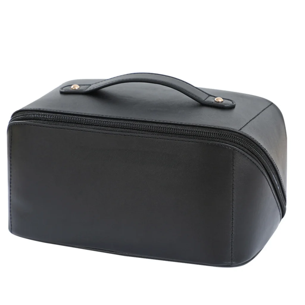 Bolsa de cosméticos de viaje impermeable portátil de gran capacidad para mujeres y niñas - Bolsa de maquillaje con almacenamiento con cremallera para viajes