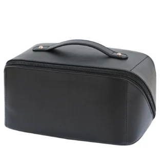 Bolsa de cosméticos de viaje impermeable portátil de gran capacidad para mujeres y niñas - Bolsa de maquillaje con almacenamiento con cremallera para viajes
