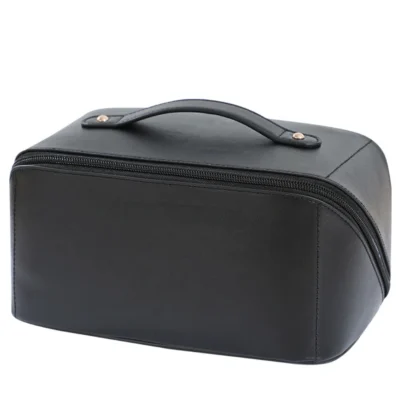 Bolsa de cosméticos de viaje impermeable portátil de gran capacidad para mujeres y niñas - Bolsa de maquillaje con almacenamiento con cremallera para viajes