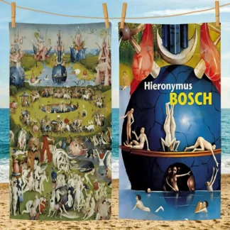 Hieronymus Bosch-Toalla de playa con ilustraciones surreales para niños, Toalla de baño personalizada, toalla de piscina, regalo de vacaciones, toalla de Picnic, regalo de fiesta