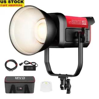 Luces de Estudio Profesionales 300W Bicolor 45 °   Reflector estándar 65700Lux@1m CCT 2700~6800K 12 escenas de iluminación Control de aplicaciones Bowens