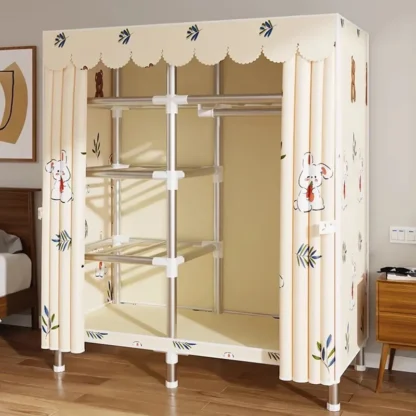 Organizador de almacenamiento de ropa para niños, armario portátil para dormitorio, sala de estar, juegos de muebles de jardín