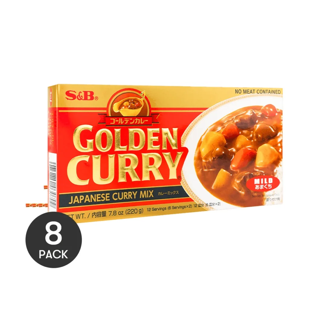 Curry Golden Soft, 8 paquetes, 220g x 8 paquetes