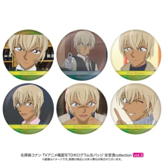 Japón Ntvs Goods Detective Conan Tipo de intercambio Insignias de piscina de personajes personales