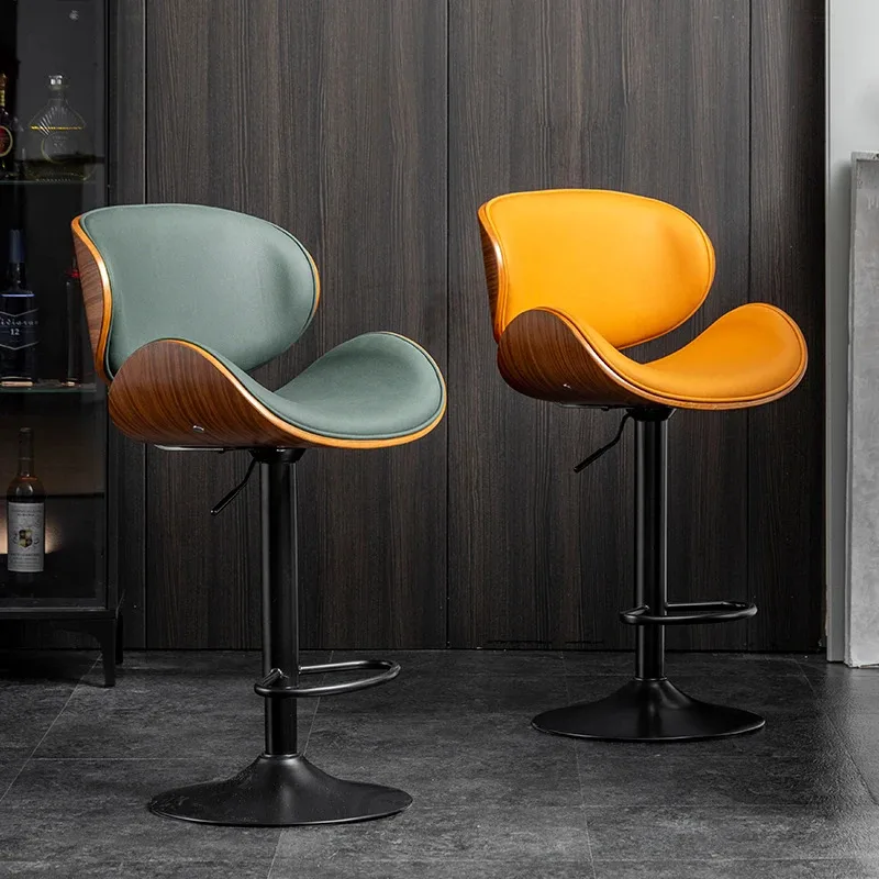 Silla de Bar de recepción americana para biblioteca, Patio, Mostrador de jardín, sillas altas de mediados de siglo, Salón alto, dormitorios, Banqueta, decoración del hogar