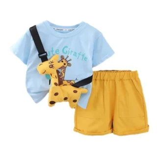 Ropa de verano para bebés y niñas, traje para niños, camiseta, pantalones cortos, trajes infantiles, traje informal para niños pequeños, ropa deportiva para niños, 2 unids/set