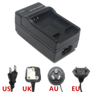 Cargador de batería para Sony NP-FT1 Cyber-shot DSC-M1 M2 L1 L1/B L1/L T1 T3 T3/B T3S T5 T10 T10/B T5/B T5/N T9 con línea de alimentación