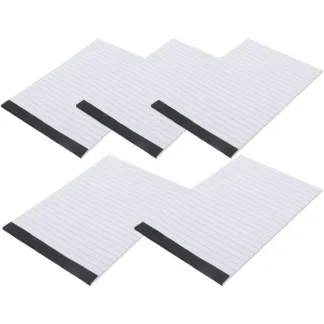 5 libros, cuadernos de papel, libretas para rascar, suministros de bolsillo para oficina, tableta, escritura de grano recto