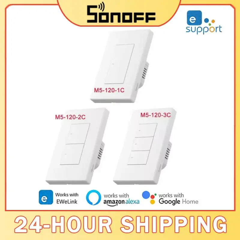 SONOFF M5 Matter 80/86 120 interruptor de pared inteligente hogar inteligente bidireccional eWeLink Control remoto Switchman para Alexa Google Home Alice DL