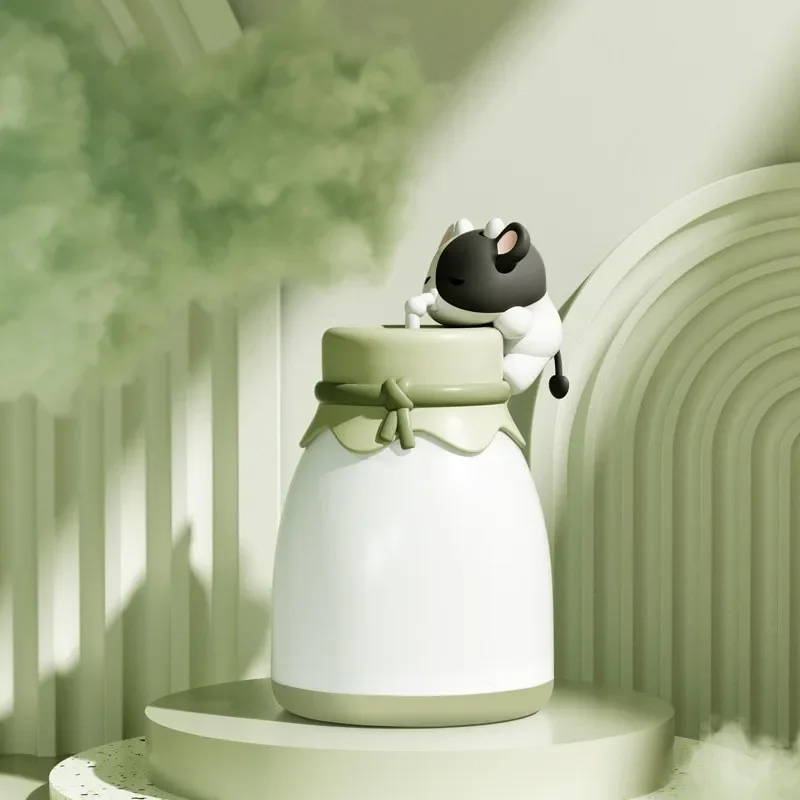 Luz Nocturna creativa y linda de dibujos animados para niños, botella de vaca, alimentación de bebé, mesita de noche, compañía