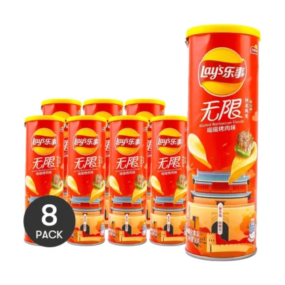 Lote de patatas fritas para barbacoa, lote de 8 unidades, 3,17 oz x 8 paquetes