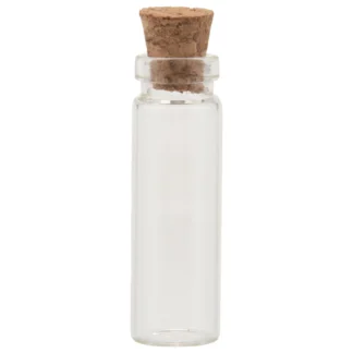 20 piezas 11X32Mm minúsculos Mini viales vacíos de botellas de vidrio de corcho transparente 2Ml