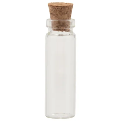 20 piezas 11X32Mm minúsculos Mini viales vacíos de botellas de vidrio de corcho transparente 2Ml
