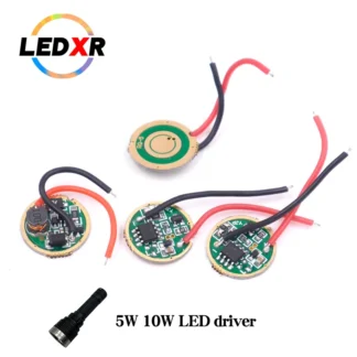 Unidad de linterna LED de 17mm, XML/L2/T6, engranaje 1er, entrada de 3V-12V, entrada de engranaje 3/5, 3,7-4,2 V salida 2,2-3,3 V adecuada para 5/6W 10W