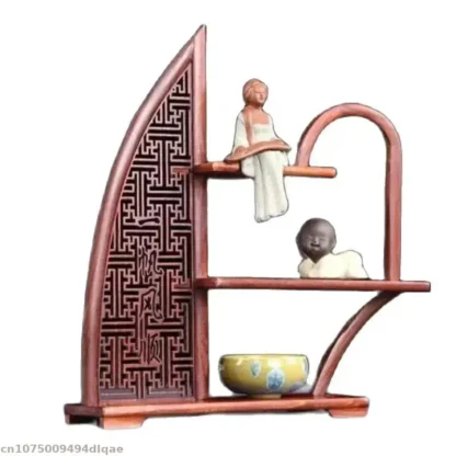 Soporte de exhibición de madera de gama alta, Mini modelo de artesanía, soporte de exhibición de jardín, bonsái, florero, soporte de decoración de plantas, Base de escultura