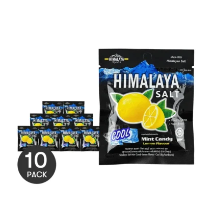 Himalaya de Pie Grande, sal, limón, menta, dulces, 0,53 oz * 10 paquetes, 10 paquetes