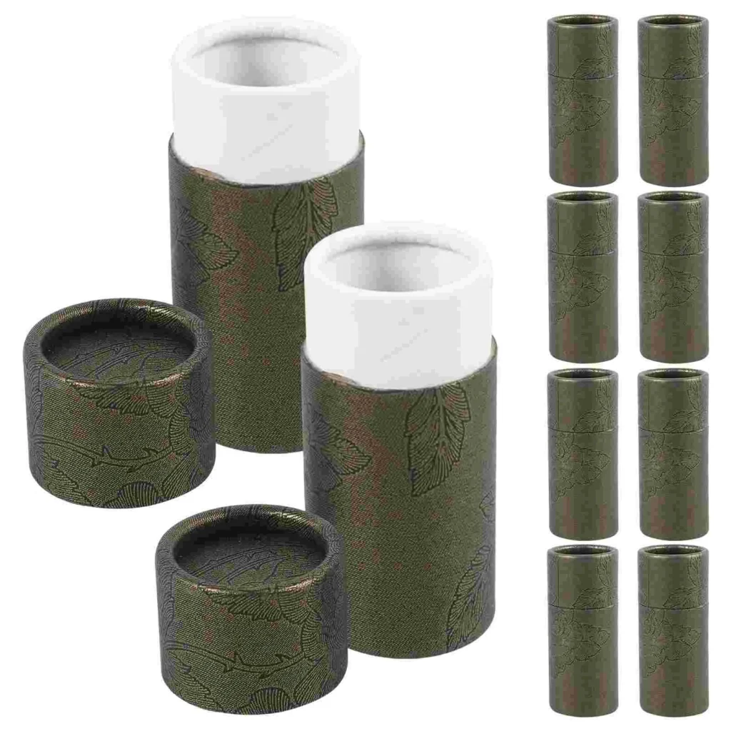 10 Uds. Caja de regalo de tubo de papel Kraft de cartón, botellas de agua y jugo con tubos de paja para manualidades
