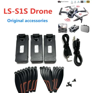 Batería de 3,7 V para Dron teledirigido LSRC S1S, batería de 1800Mah/hélice LS-S1S S1S, accesorios para Dron teledirigido S1S