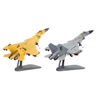 Modelo de avión a escala 1/100, adornos de exhibición de juguete J15, modelo de avión de combate Jet para dormitorio, estante, mesa del hogar, regalo de cumpleaños