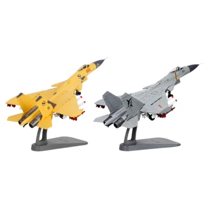 Modelo de avión a escala 1/100, adornos de exhibición de juguete J15, modelo de avión de combate Jet para dormitorio, estante, mesa del hogar, regalo de cumpleaños