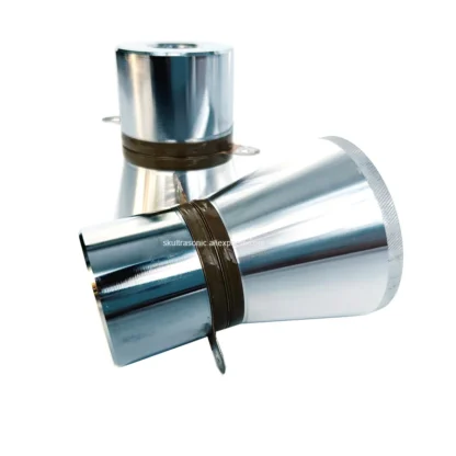 Transductor ultrasónico de 20KHz 100W para lavadora de piezas de motor de coche limpiador ultrasónico industrial