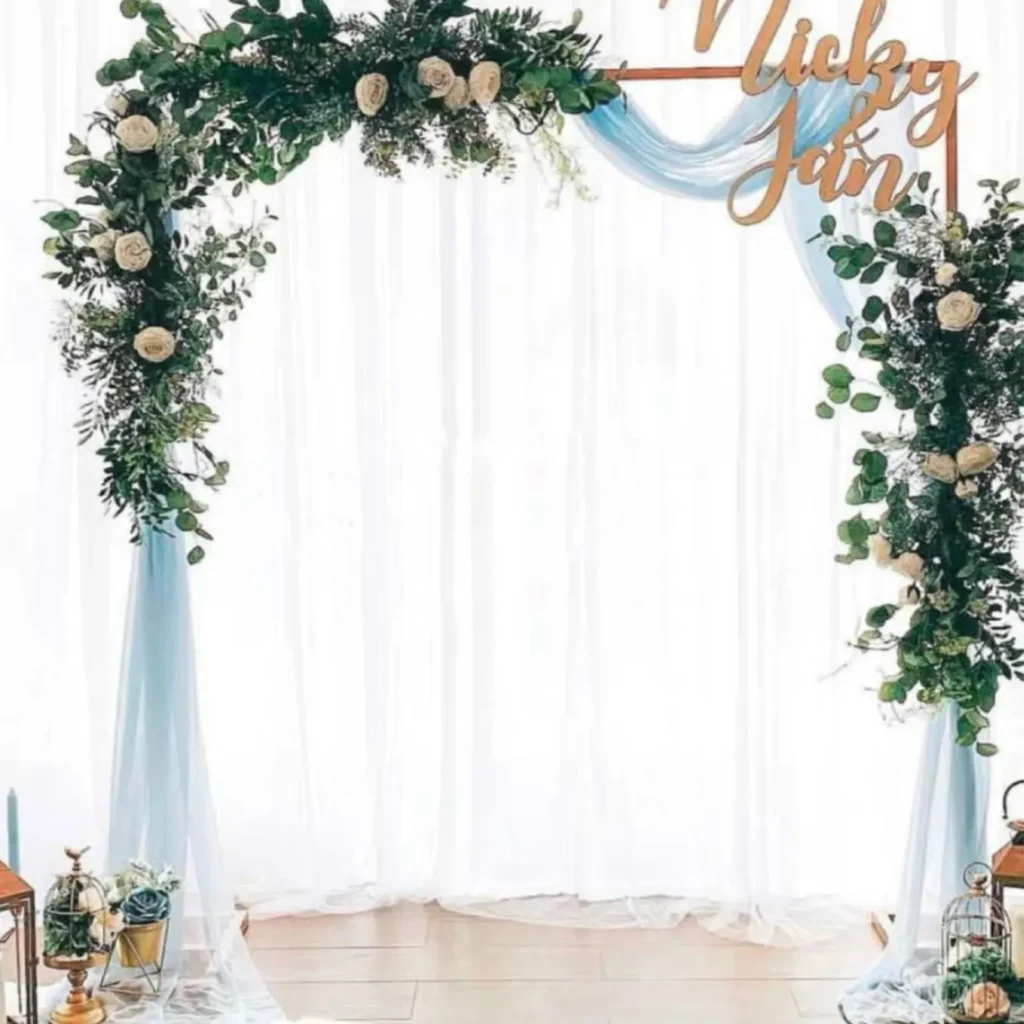 Estante de arco Rectangular de alta calidad para boda, soporte de arco de globos de flores, decoración de fondo de fiesta, 1,5x2M