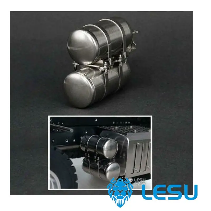 LESU-tanque de aire de Metal 1/14 RC DIY Tamiyay 3348, modelo de camión volquete, piezas de coche, juguetes al aire libre, TH10232