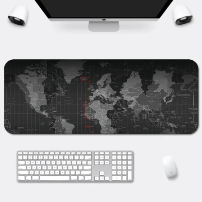 Alfombrilla grande de goma antideslizante para escritorio, alfombrilla de ratón grande de 1000x500mm para Gaming, ordenador portátil y PC, accesorios de juego