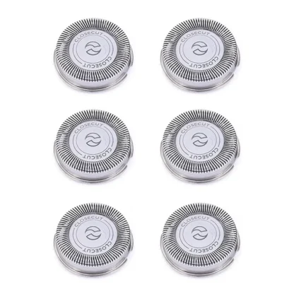 Paquete de 6 cabezales de repuesto SH30 para afeitadoras Philips Norelco Series 3000, 2000, 1000 y S738, con cuchillas afiladas duraderas