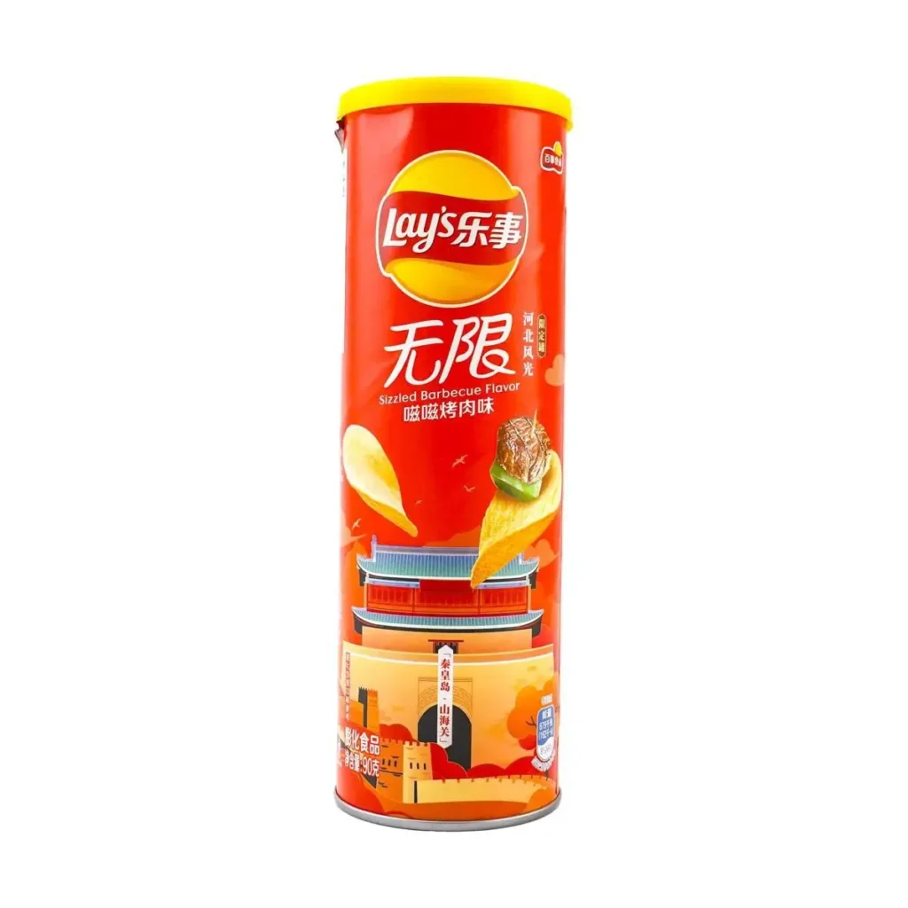 Lote de 6 paquetes de patatas fritas para barbacoa, 3,17 oz, 90,00g x 6 paquetes
