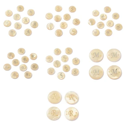 10 Uds. De conectores de eslabones de concha de agua dulce, planos, redondos, dorados, 16x4mm, para accesorios de joyería DIY, suministros para manualidades