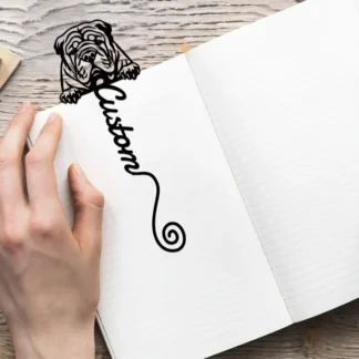 Marcapáginas chino personalizado Shar Pei, diseñado para entusiastas de los libros. Un regalo especial para el regreso a la escuela y el maestro, tesoro por los amantes de los perros.