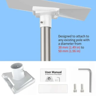 Adaptador de tubo redondo de plástico para Starlink Gen3, soporte de enrutador de antena satelital, montaje en pared de 3. ª generación