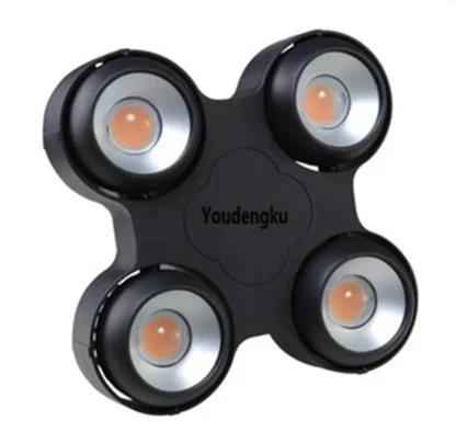 2 uds impermeable ip65 Led audiencia blinder cob 4x100w 2 en 1 blanco frío + blanco cálido 4 ojos led blinder haz etapa luz de boda