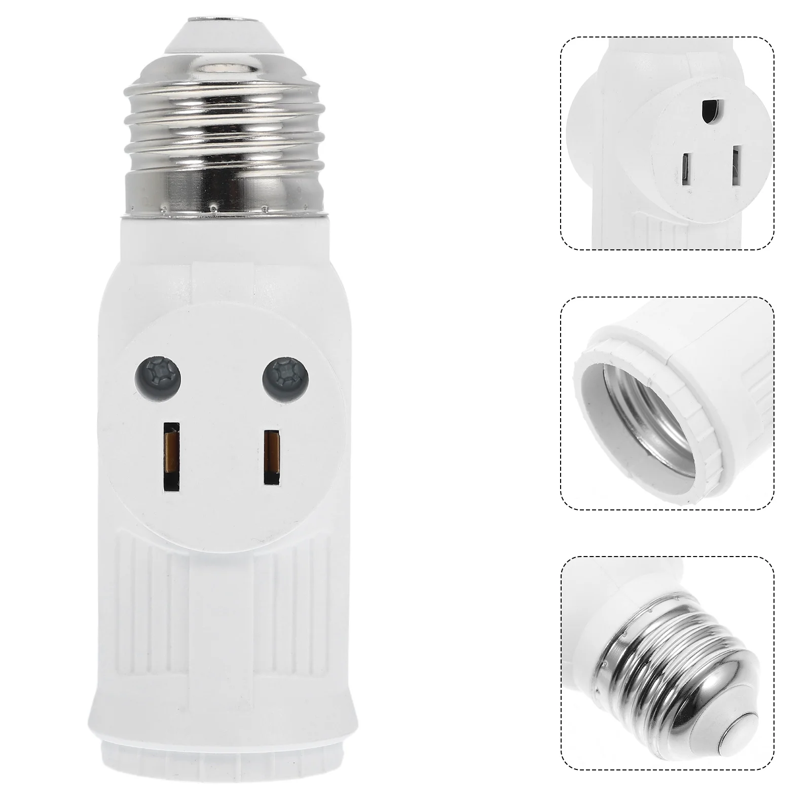 Adaptador de lámpara, calcomanías de corbel, convertidor de enchufe, soporte de bombilla, soportes Abs, 2 uds.