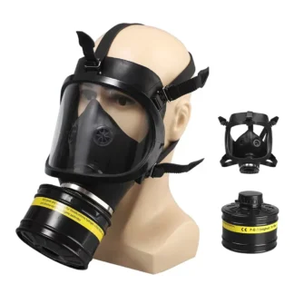 MF14 Máscara de gas químico Contaminación química biológica y radiactiva Máscara facial completa autocebante Máscara de gas clásica