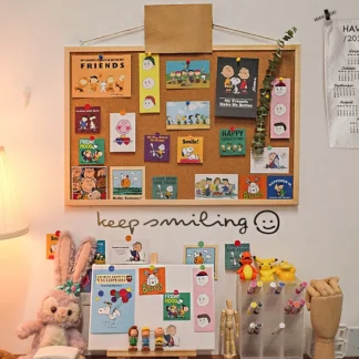 Tablero de mensajes de letras de Madera Suave, decoración postal, foto, pared, corcho, tablero de notas