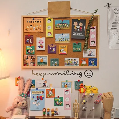 Tablero de mensajes de letras de Madera Suave, decoración postal, foto, pared, corcho, tablero de notas