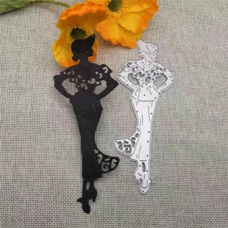 Troqueles de corte de Metal para chica y mujer, modelo de moda DIY, álbum de tarjetas, papel artesanal, plantilla de carpeta en relieve, plantilla de arte artesanal DIY