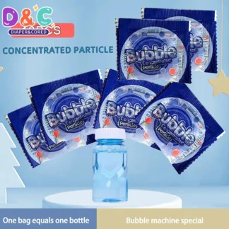 Partículas de concentrado de burbujas, accesorios para pistola de burbujas de agua jabonosa, novedad, 10 paquetes