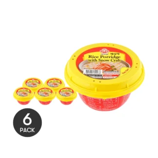 OTTOGI-gachas de arroz con cangrejo de nieve, 6 paquetes, 10,05 oz * 6 paquetes