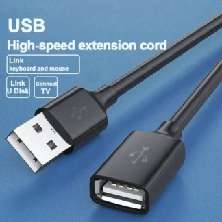 Cable de extensión USB 2,0, Cable de datos macho a hembra, adecuado para PC, TV, Cable de disco duro móvil