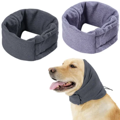 Protectores de oídos para perros, capucha calmante lavable a prueba de ruido, cubierta elástica para orejas de mascotas, diadema cálida para comodidad, alivio de la ansiedad y calmante