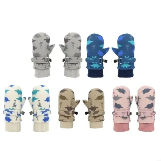 4XFE Guantes esquí confiables para niños Prácticos Guantes Invierno para niños Esquí 1 par