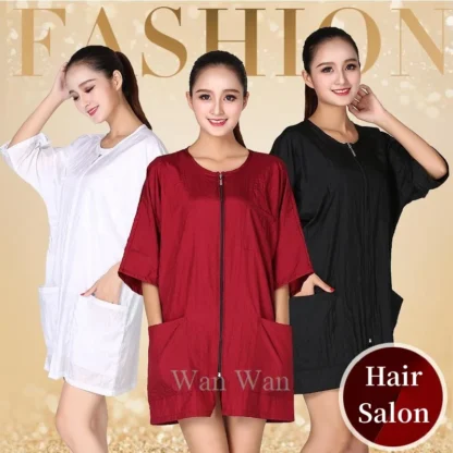 Uniforme de trabajo de peluquero de manga corta, ropa de trabajo de corte de pelo, uniforme de técnico asistente, ropa de aseo para perros y mascotas, Y0505