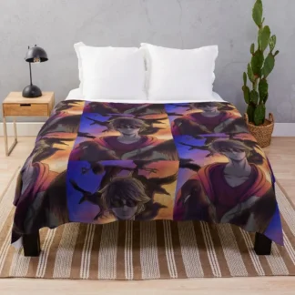 Dave strider-homestuck manta suave de felpa a cuadros mantas finas