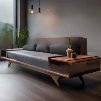 Sofá de madera maciza para sala de estar, cama de Arhat chino, simple y moderno, chaise longue, nuevo