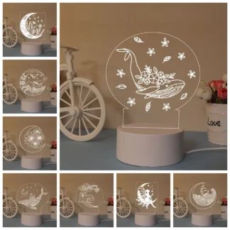 Lámpara 3D de decoración para dormitorio de niños, Luna caliente, 16 luces ambientales Rgb que cambian de Color para dormitorio, Festival, hogar, mesita de noche, decoración para sala de juegos