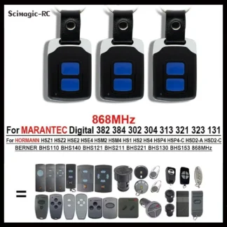 1-20pc 868MHz HORMANN BERNER MARANTEC Puerta de garaje Control remoto Clone Gate Abridor para HSE2 HSE4 HSM2 HS4 HSM4 HSM4 Digital 302 313 382 304 384 BHS110